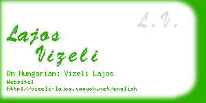 lajos vizeli business card